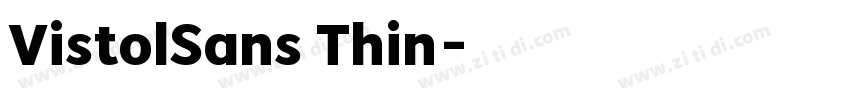 VistolSans Thin字体转换